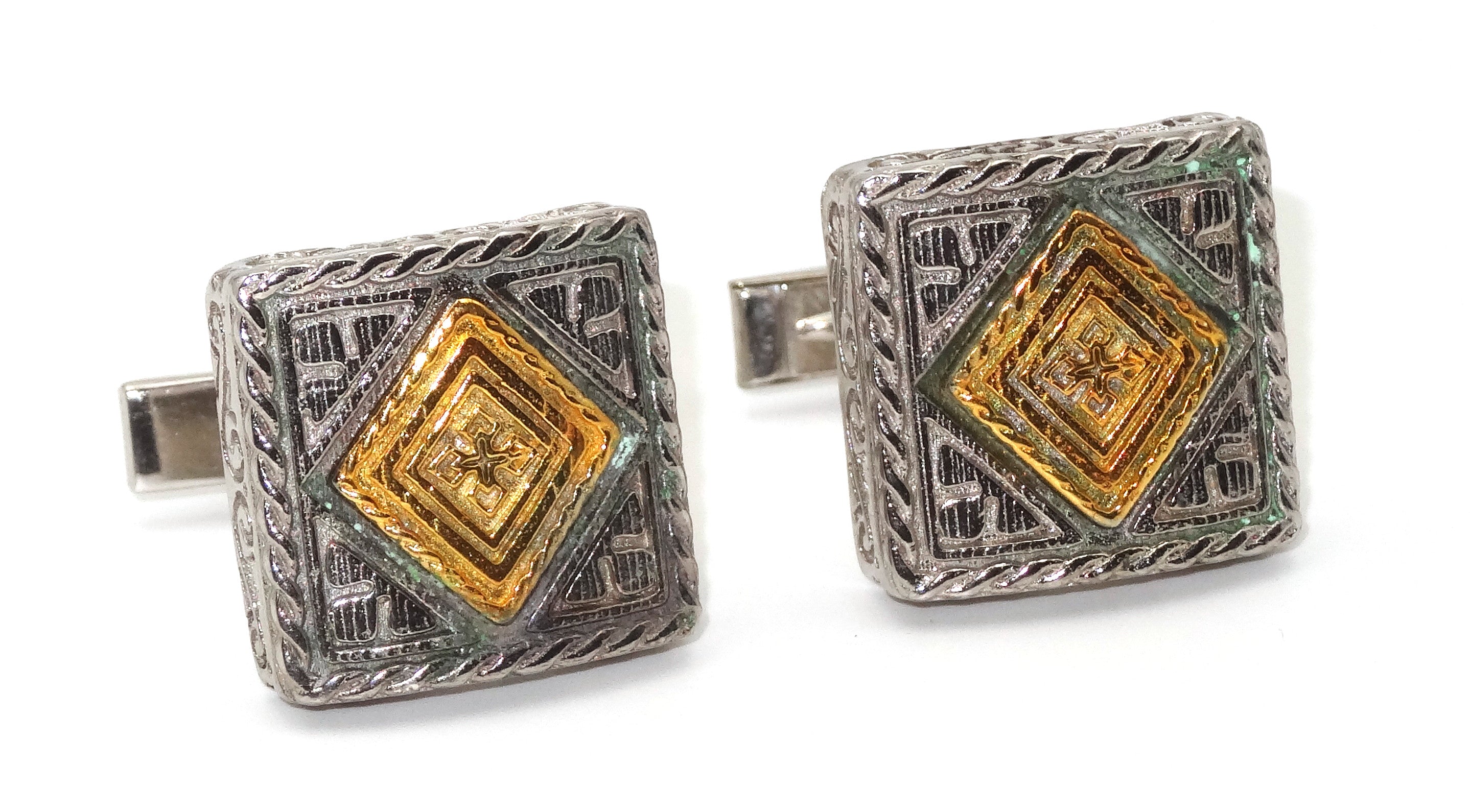 cufflinks front side, gold plated cufflinks