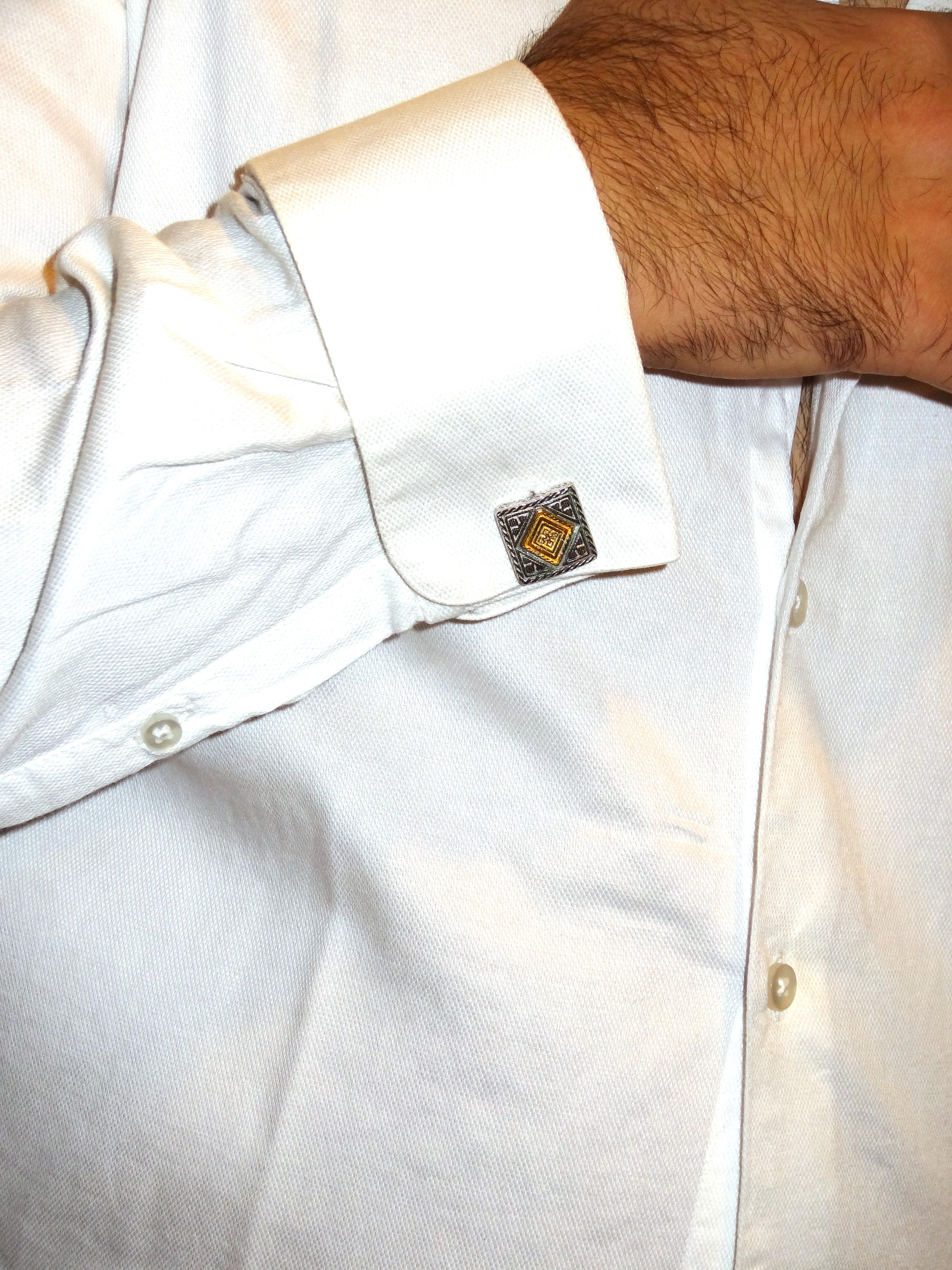 silver cufflinks for men