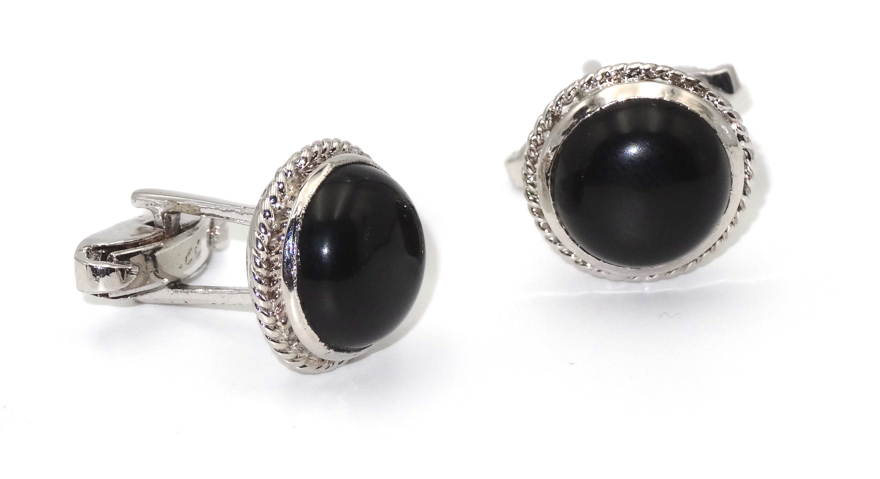 silver cufflinks