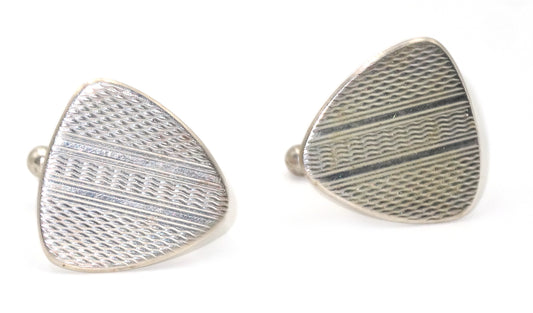 silver cufflinks front side