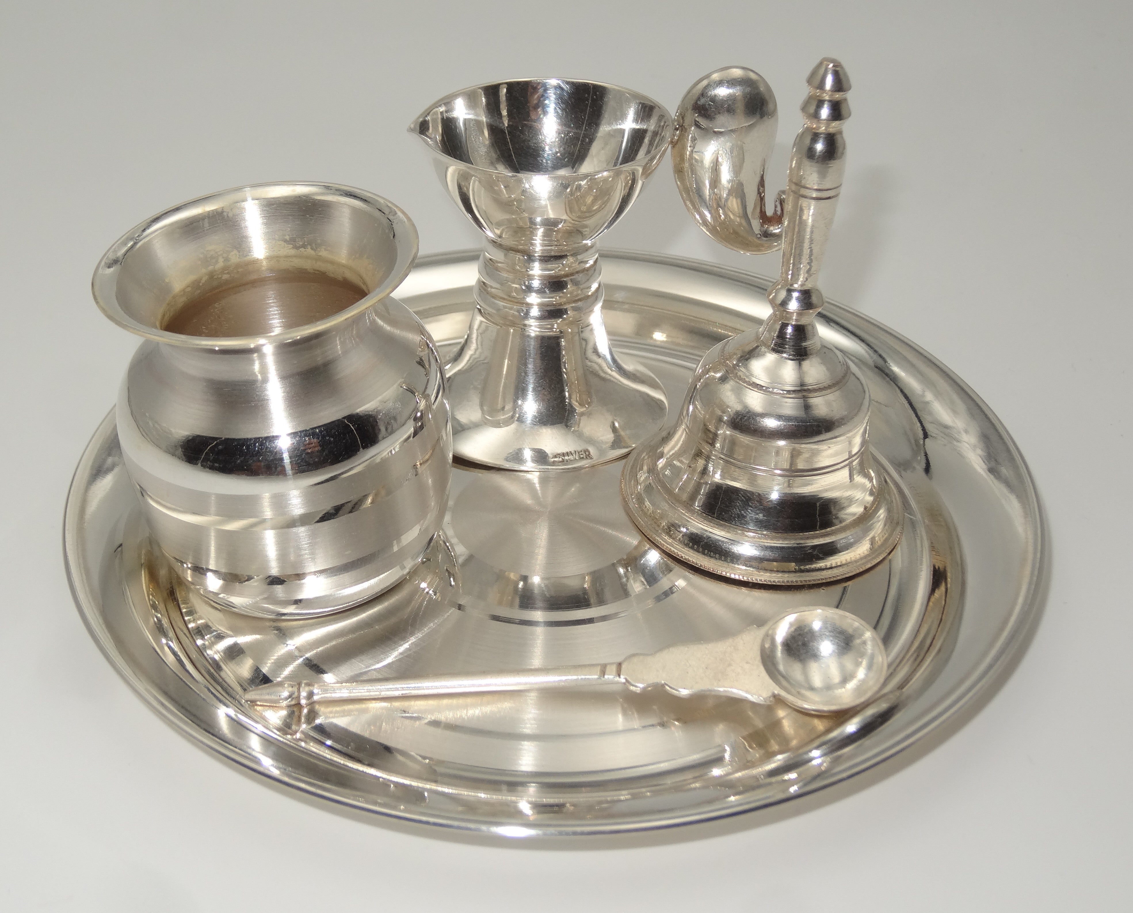 925 silver pooja thali set