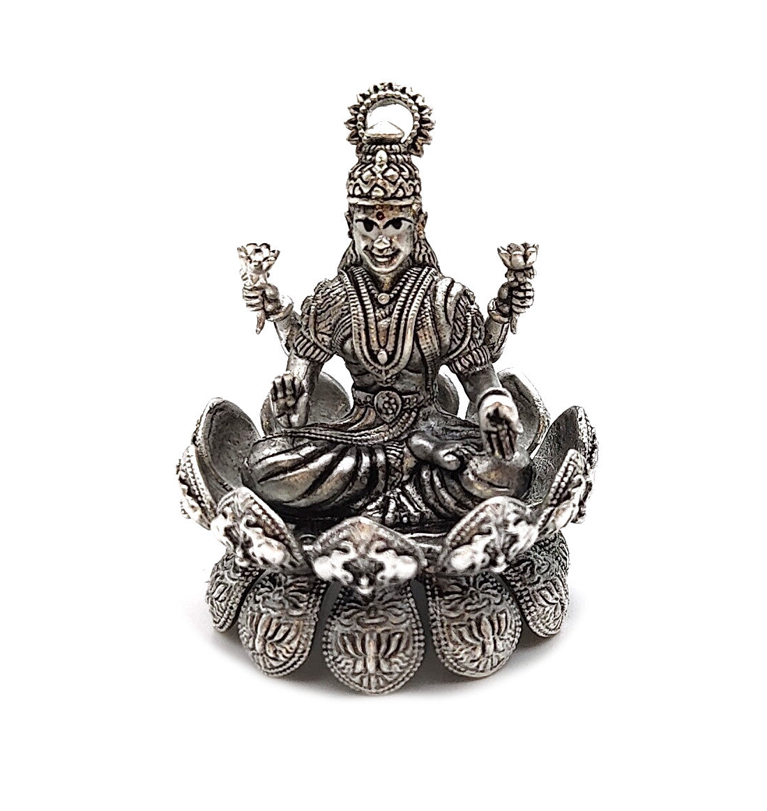 silver goddess lakshmi, goddess lakshmi, pooja items, pooja ka saman
