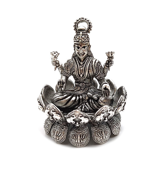 silver goddess lakshmi, goddess lakshmi, pooja items, pooja ka saman