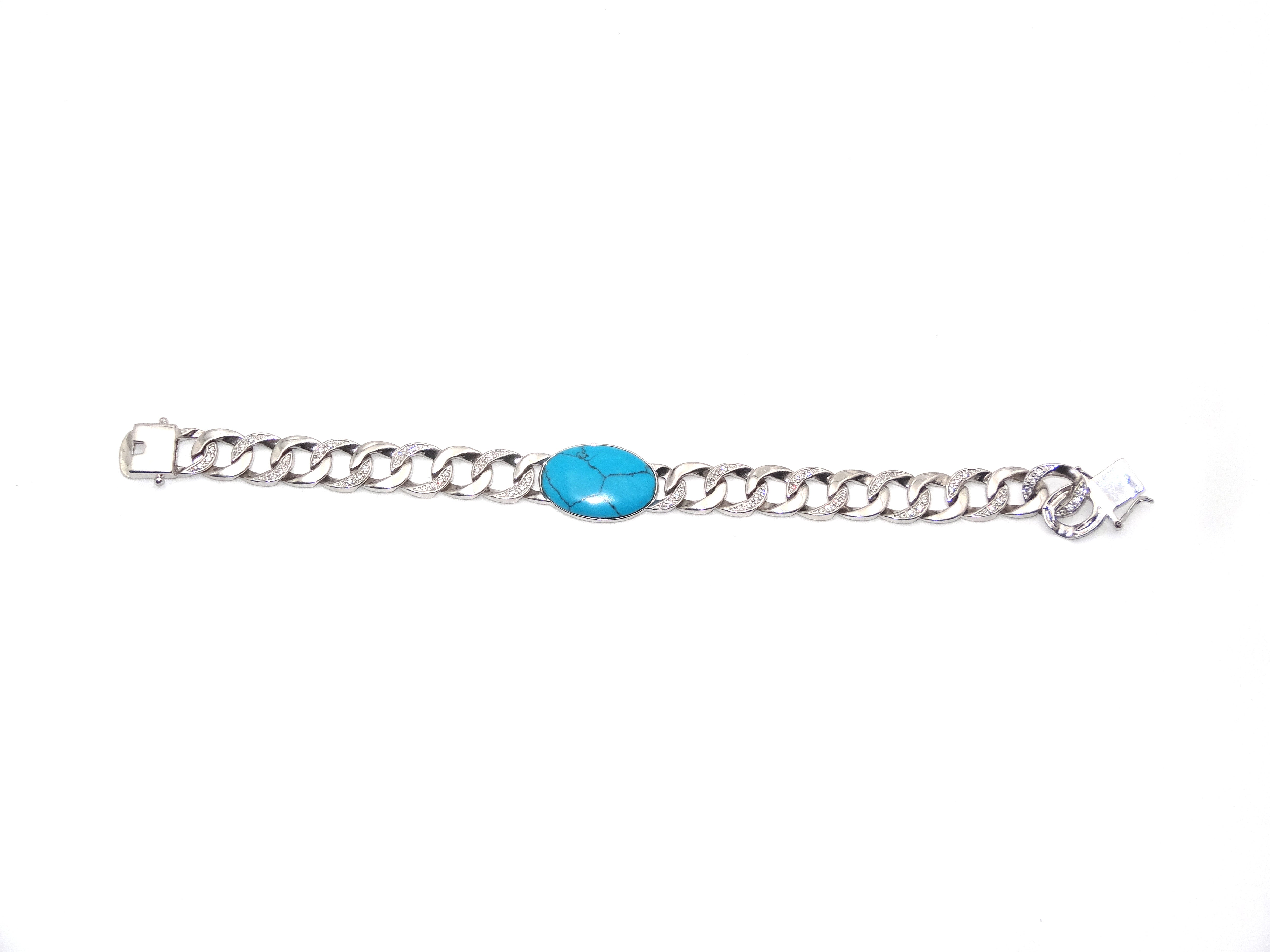Buy JDX Silver plated Salman Khan Turquoise Stone Bracelet for Men Online  at desertcartZimbabwe
