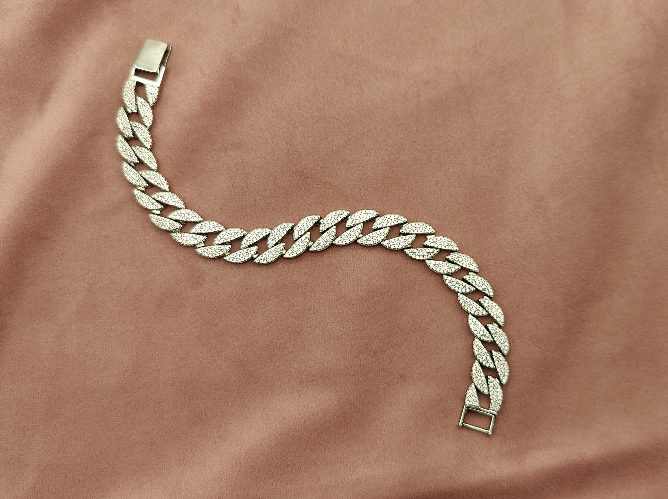 925 bracelet diamond bracelet zircon bracelet easy hook