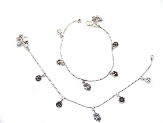 silver anklet