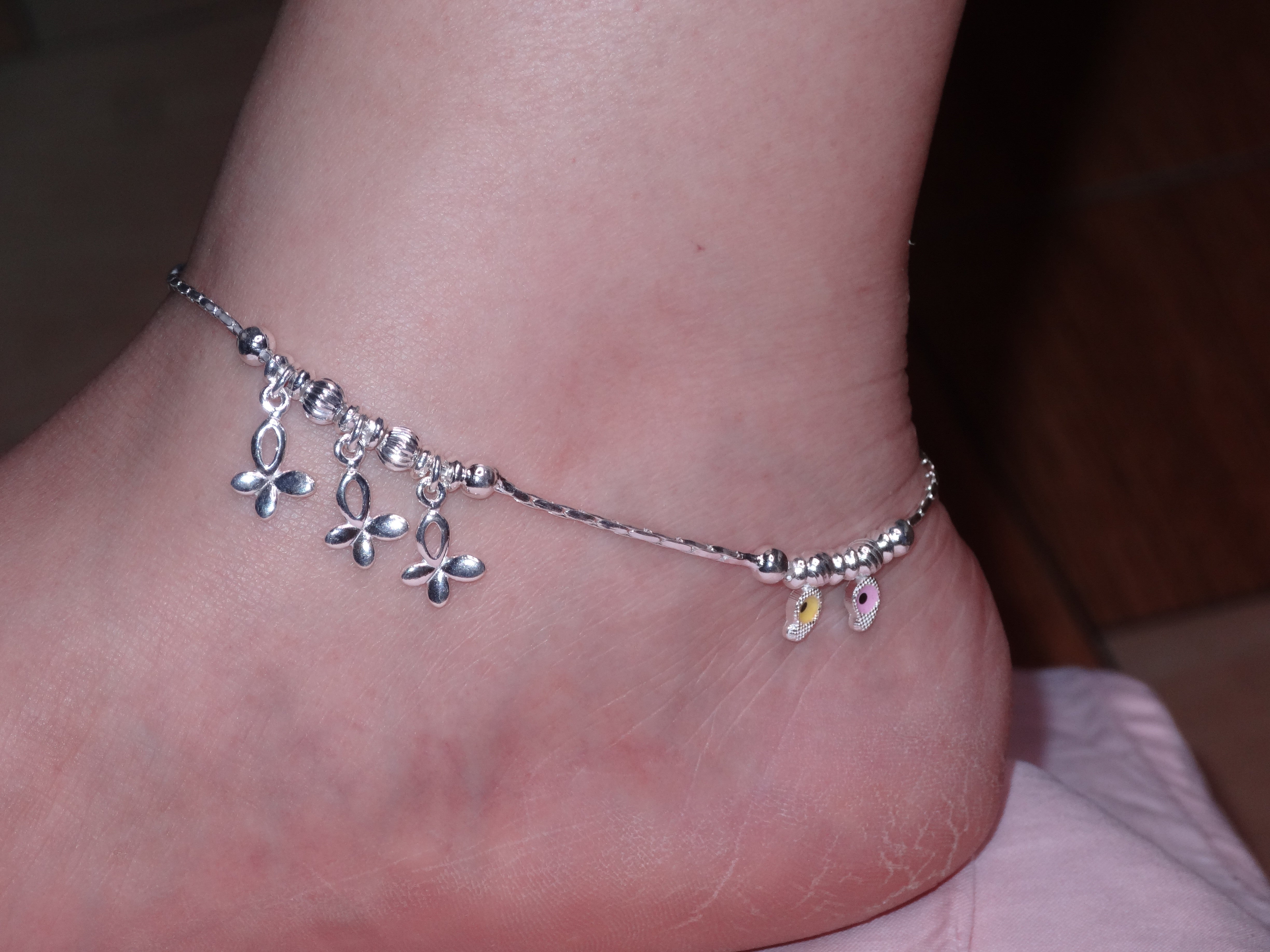 silver star anklet