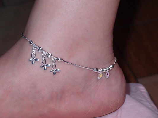 silver star anklet