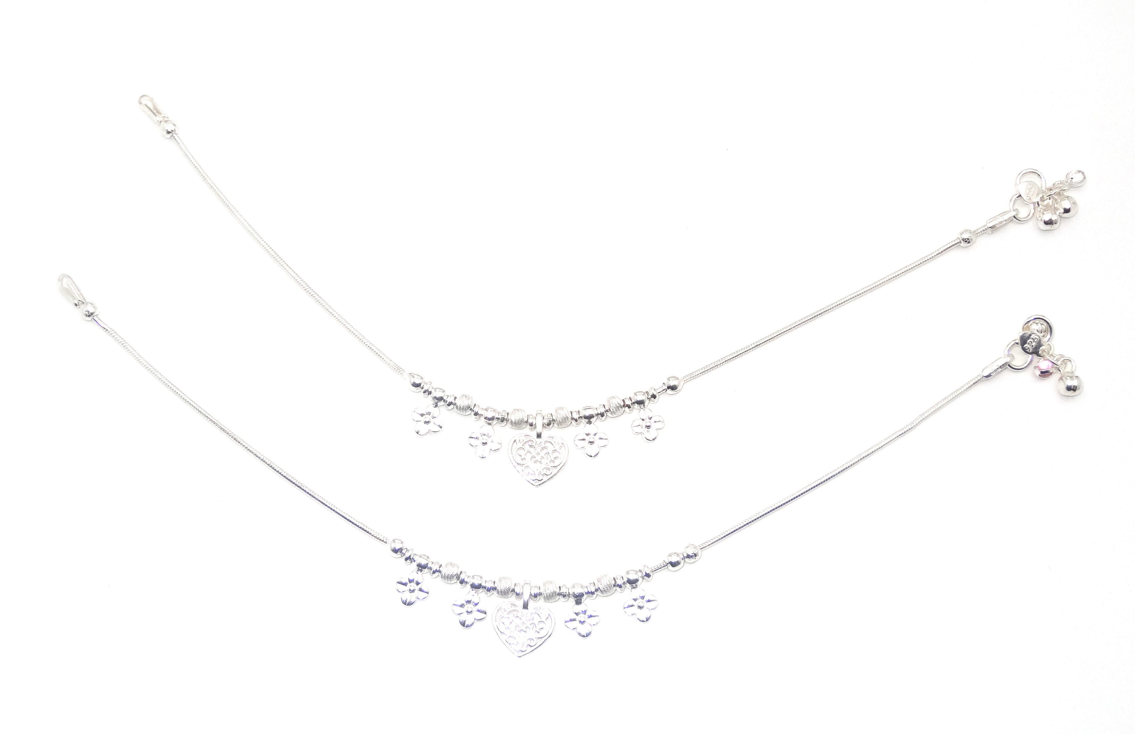silver anklet