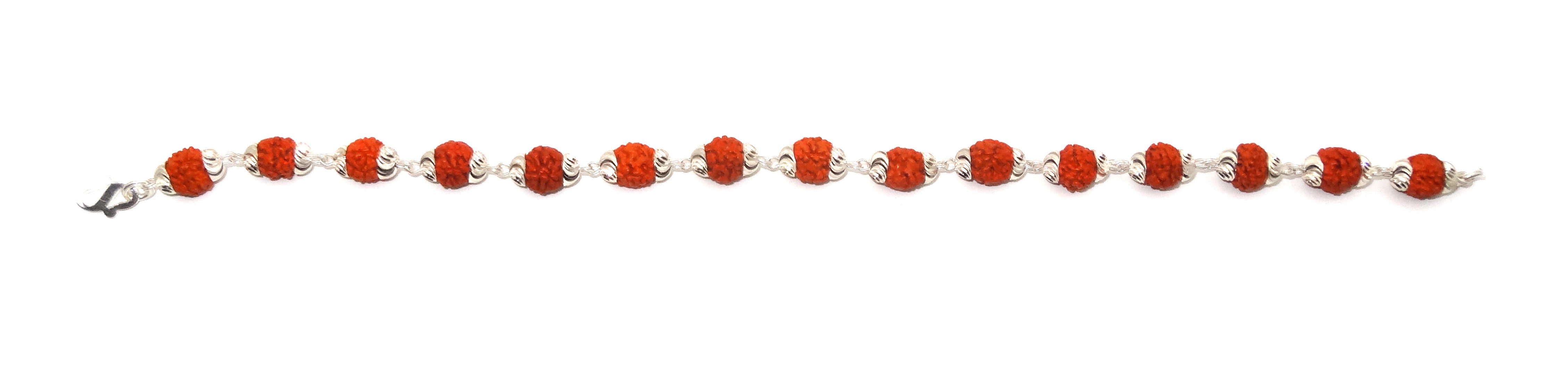 silver rudraksha bracelet