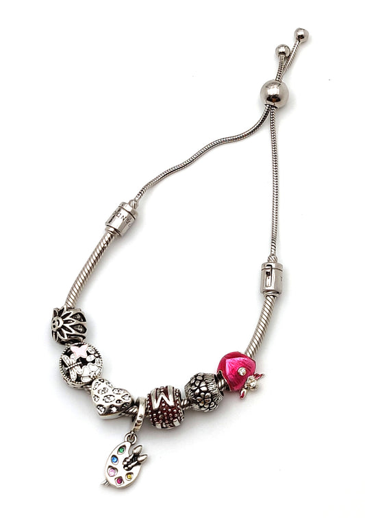 silver pandora bracelet bracelet for women elegant bracelet charms bracelet 