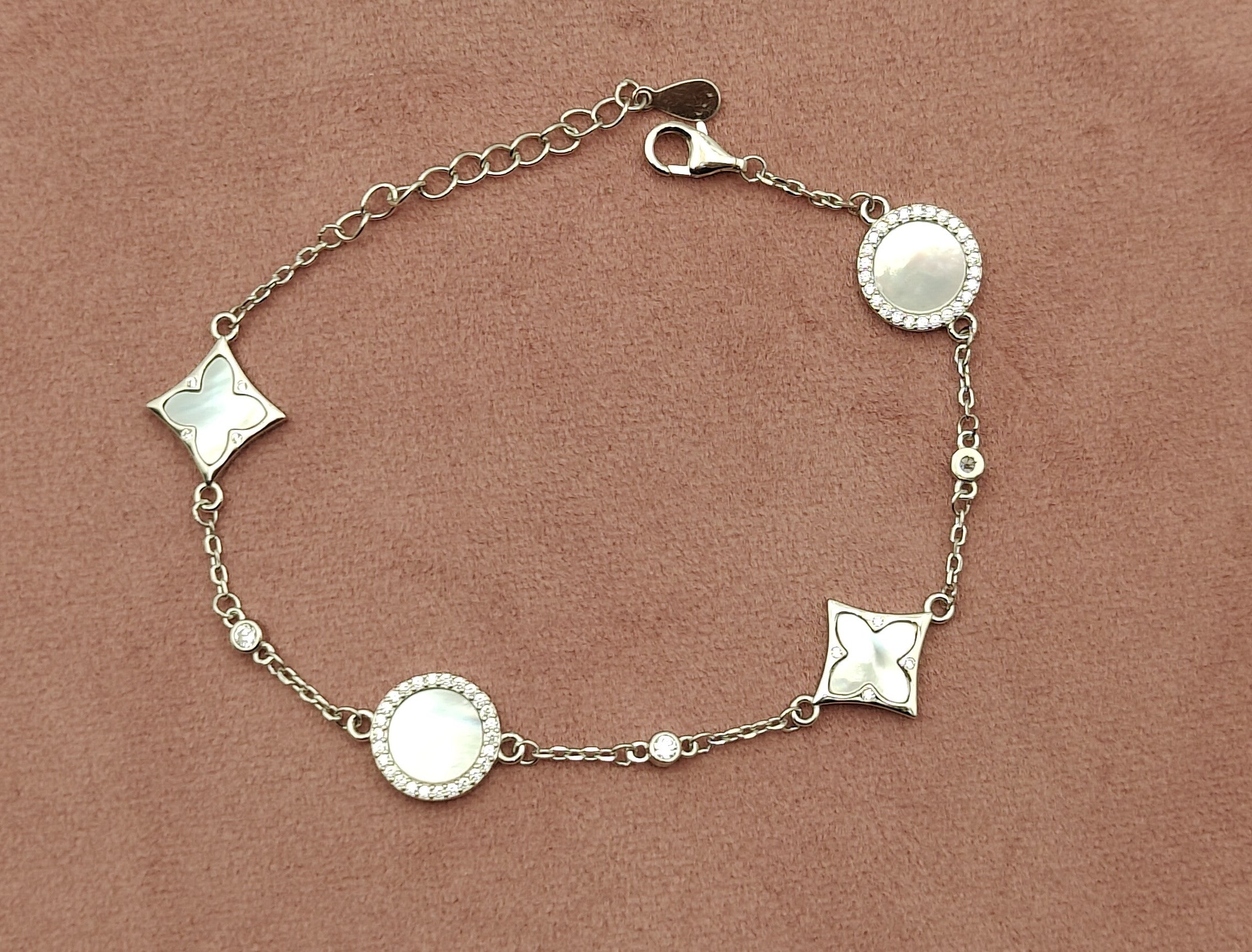 shell bracelet zircon bracelet 925 bracelet elegant bracelet