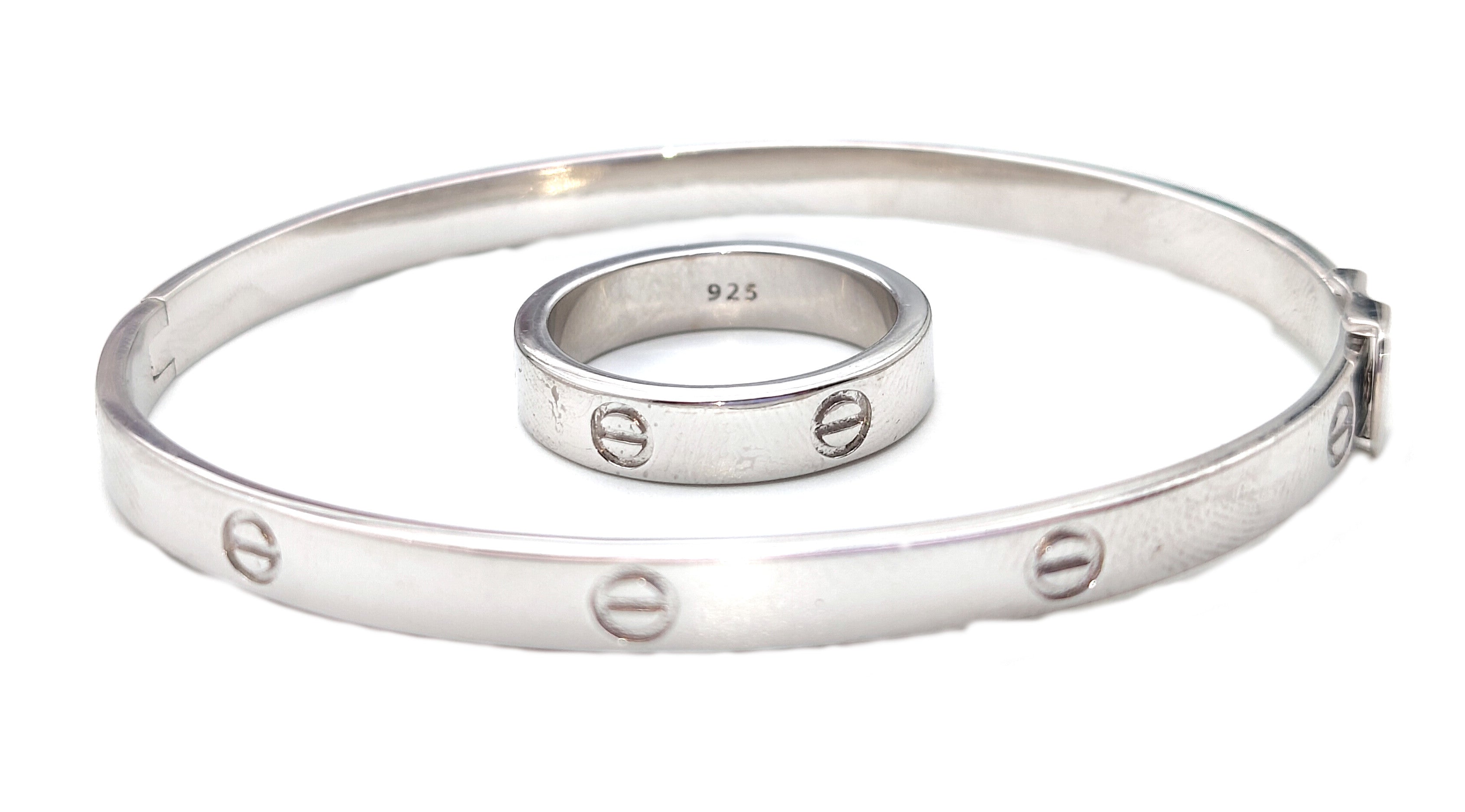 925 Silver Cartier Bracelet Ring for Her - Main Image