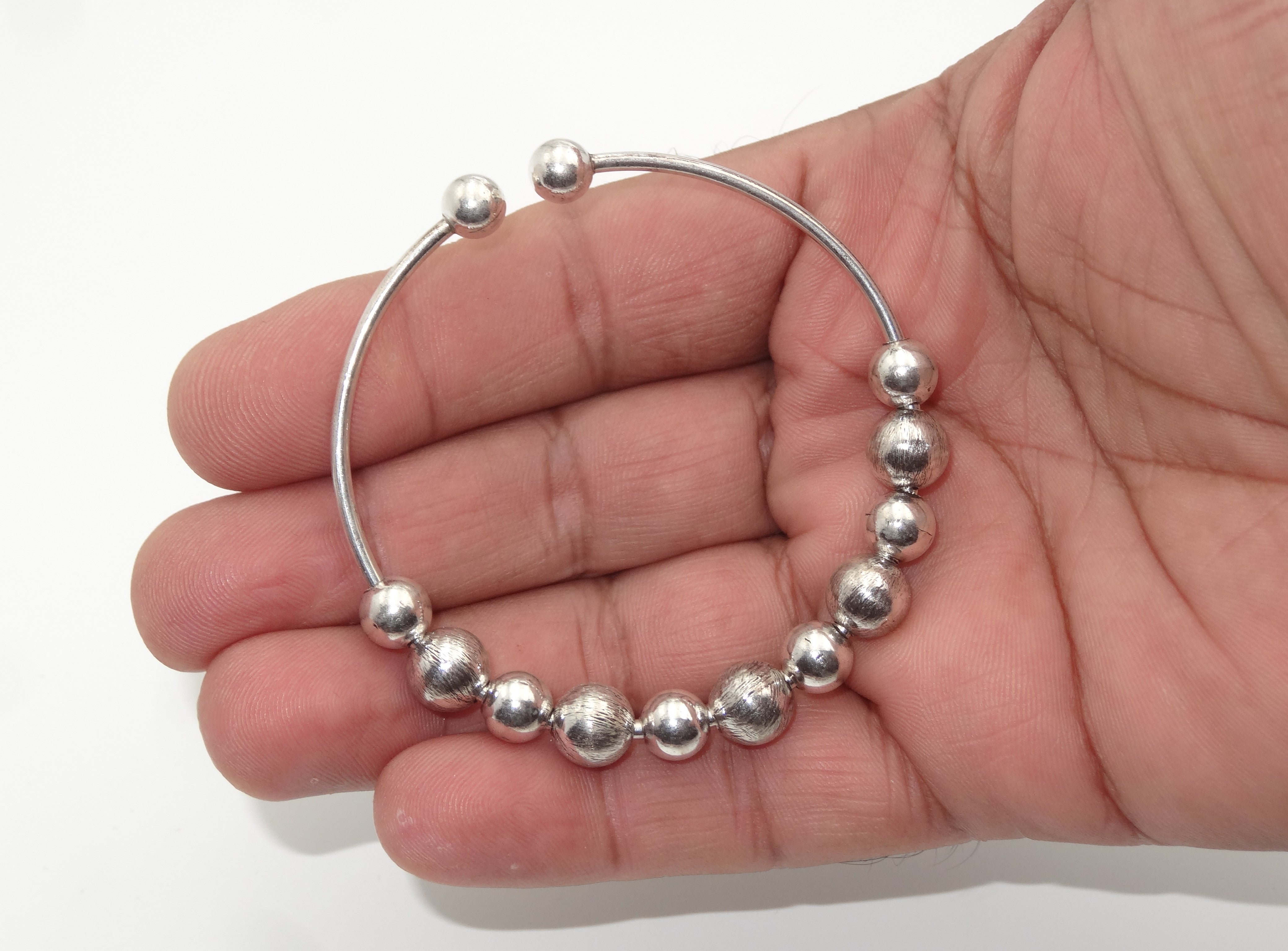 pure silver kada and bracelet