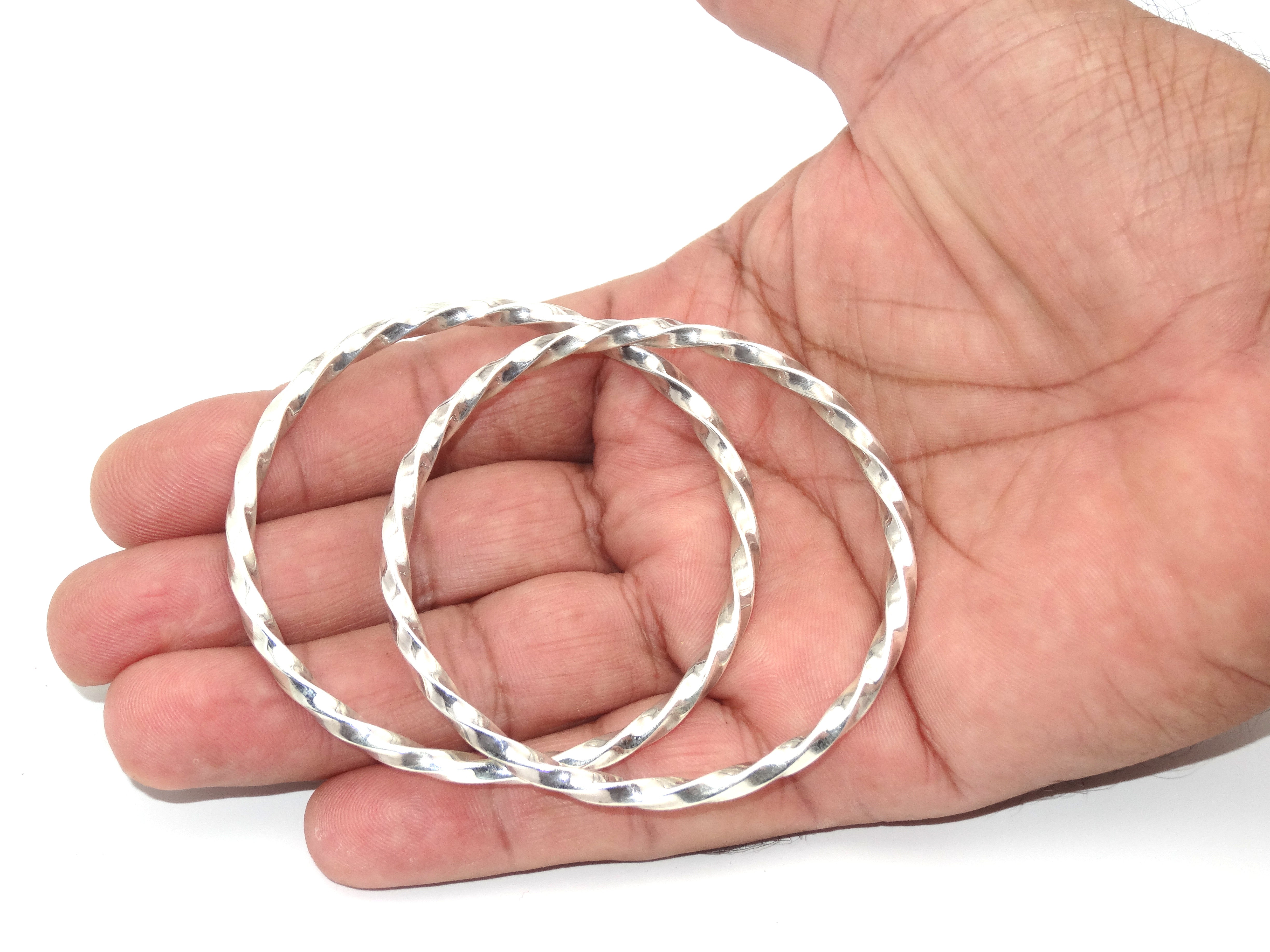 silver bangles, pure silver bangles, 925 silver bangles