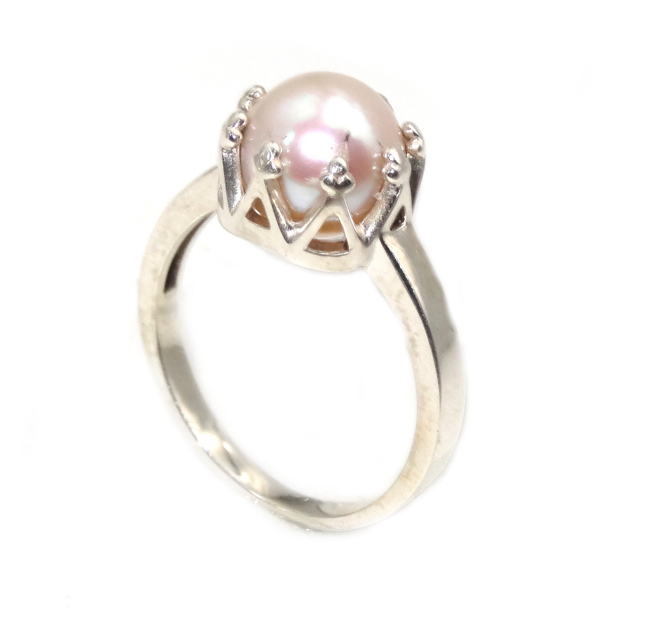 Sukkhi Glemaing Silver Oxidised Pearl Ring for Women - Sukkhi.com