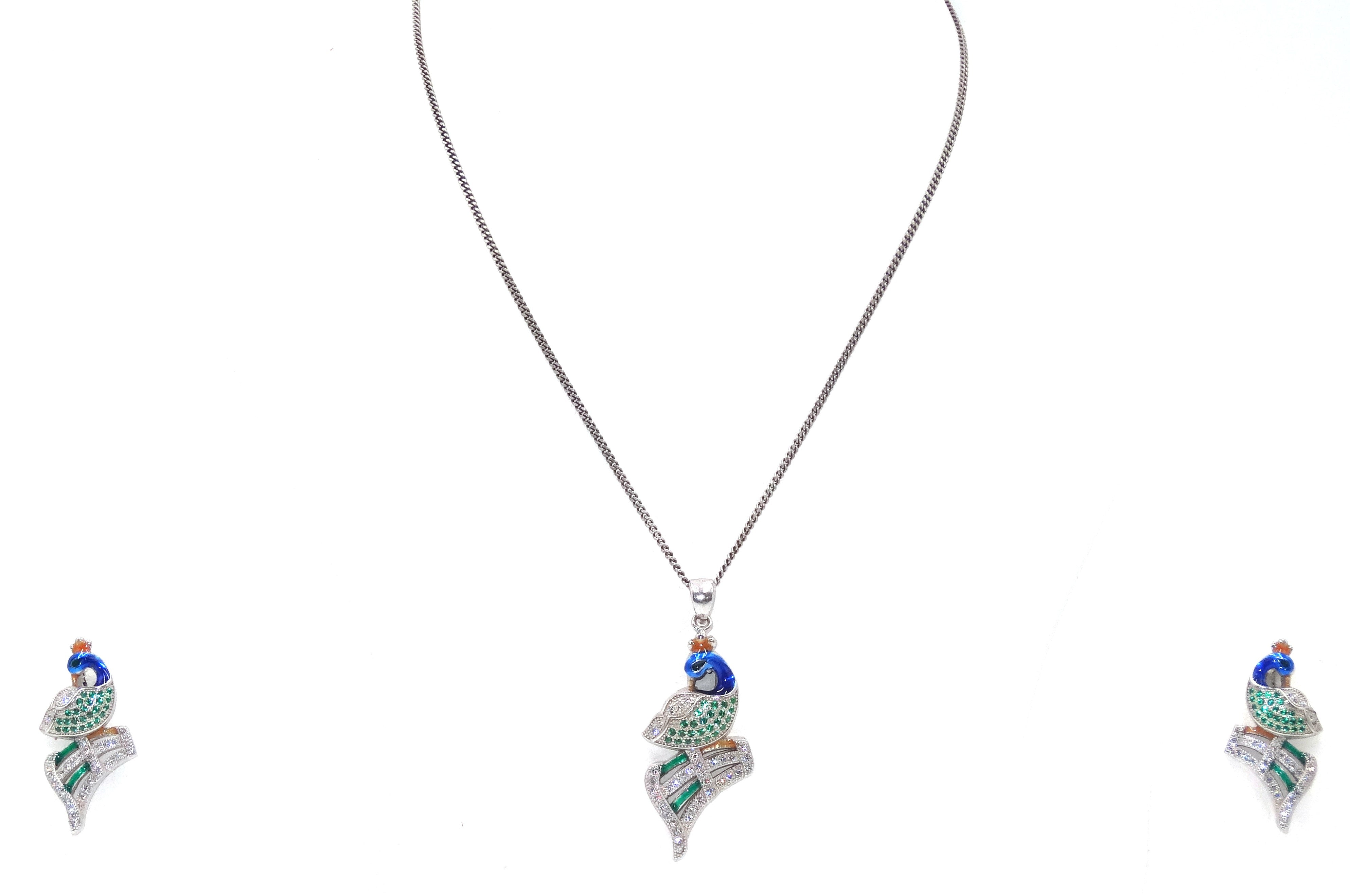 Peacock Pendant set