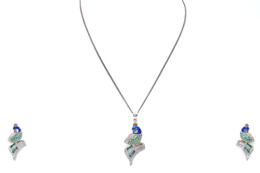 Peacock Pendant set