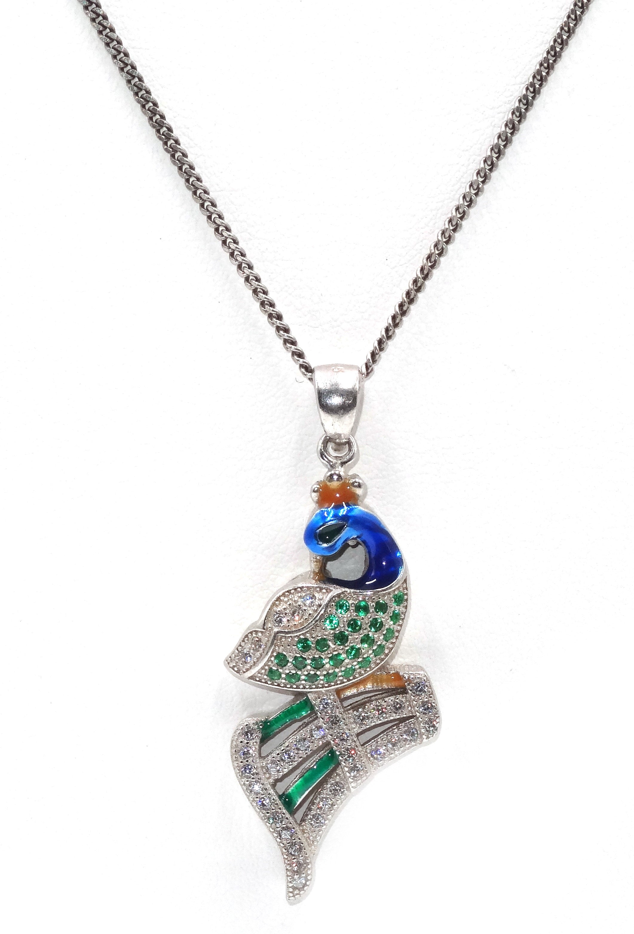 peacock pendant