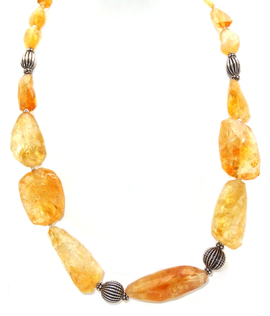 silver mala front view