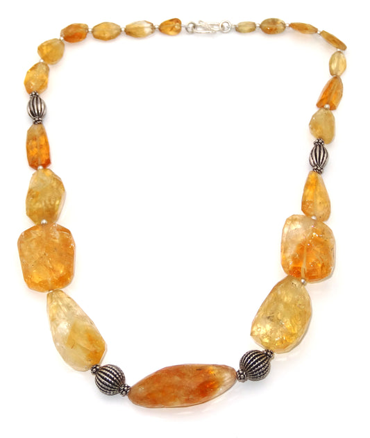 silver mala top view