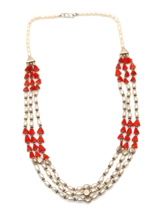 silver mala top view