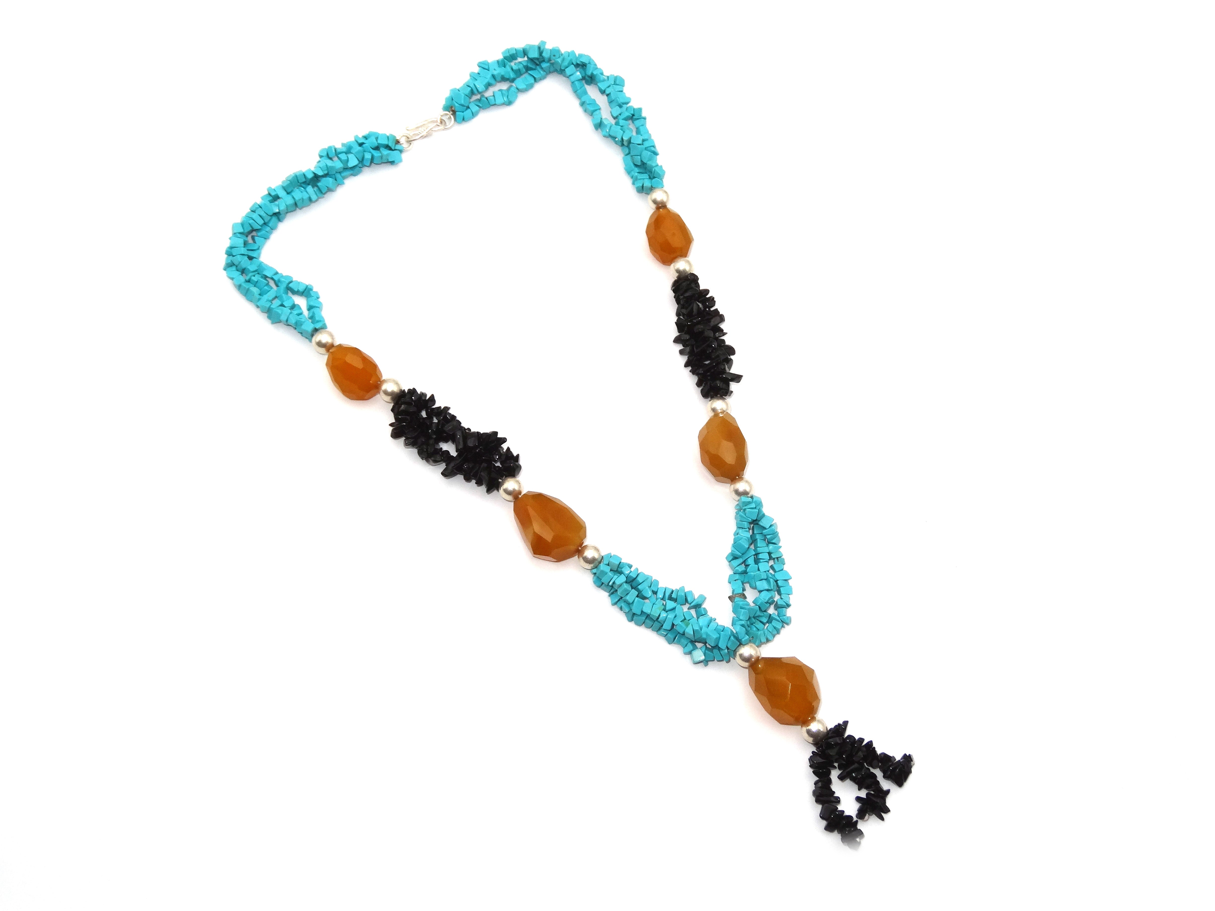 silver mala top view