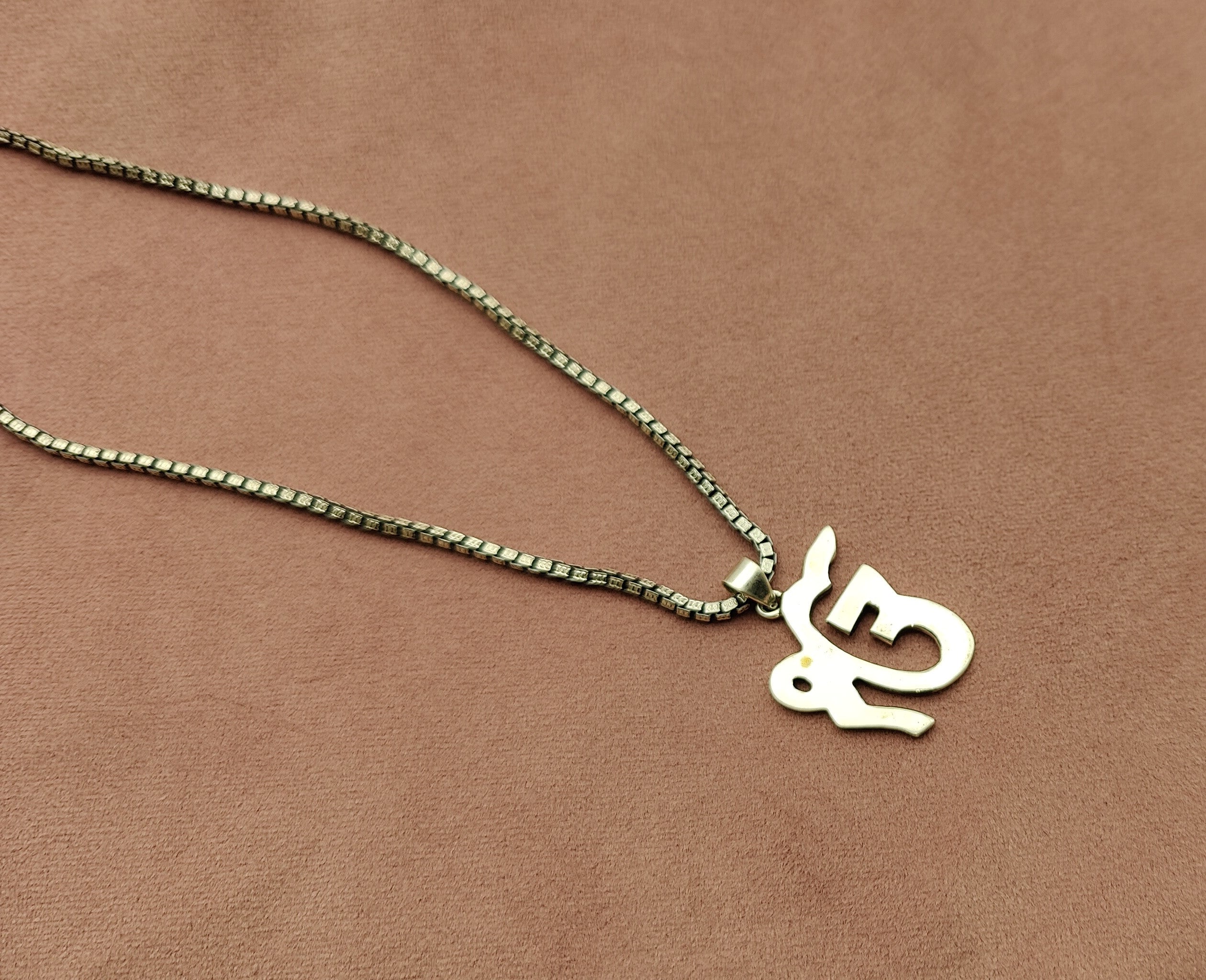silver ek onkar pendant