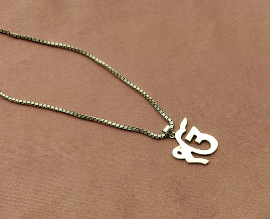 silver ek onkar pendant