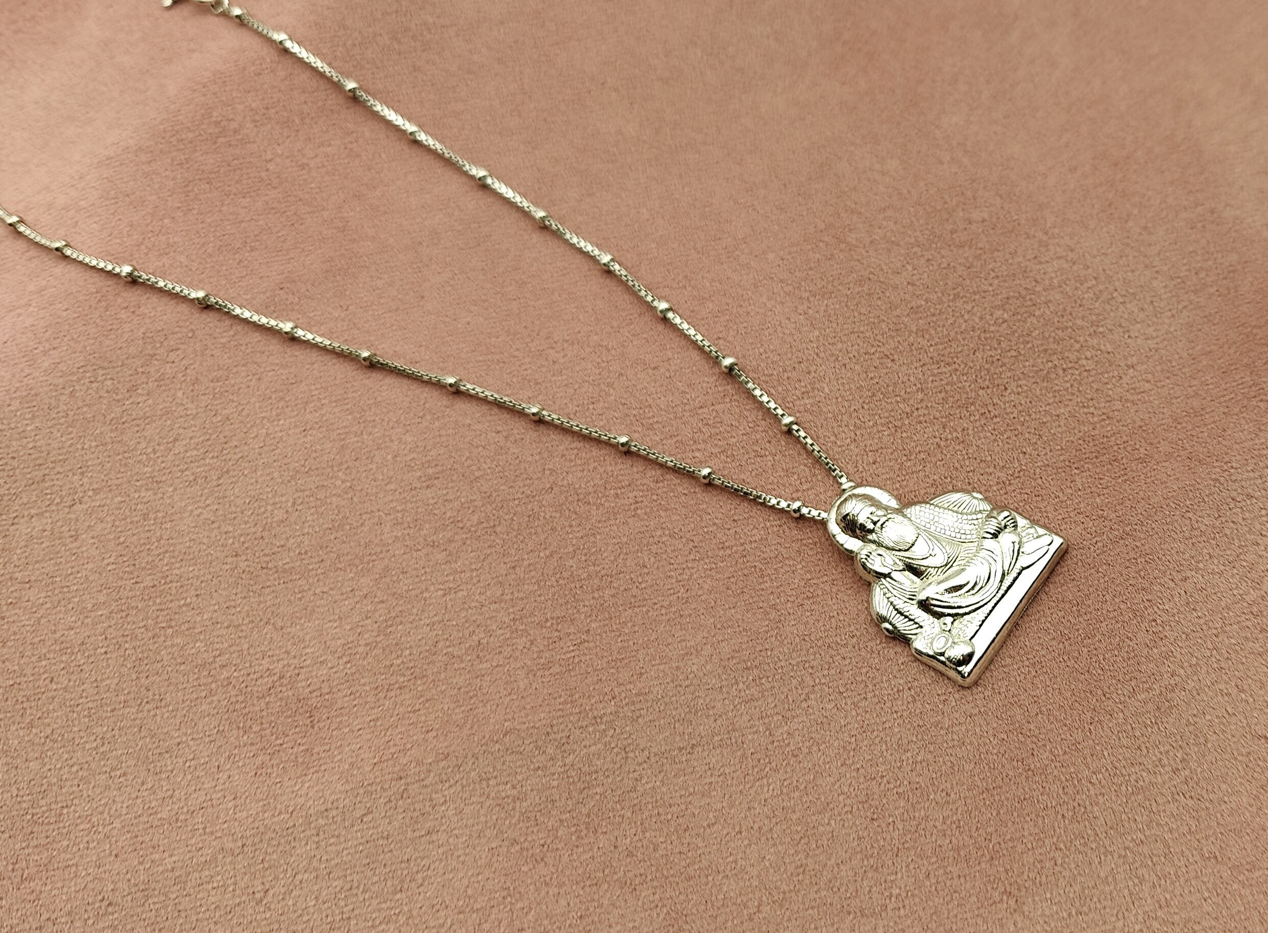 silver guru nanak dev ji pendant