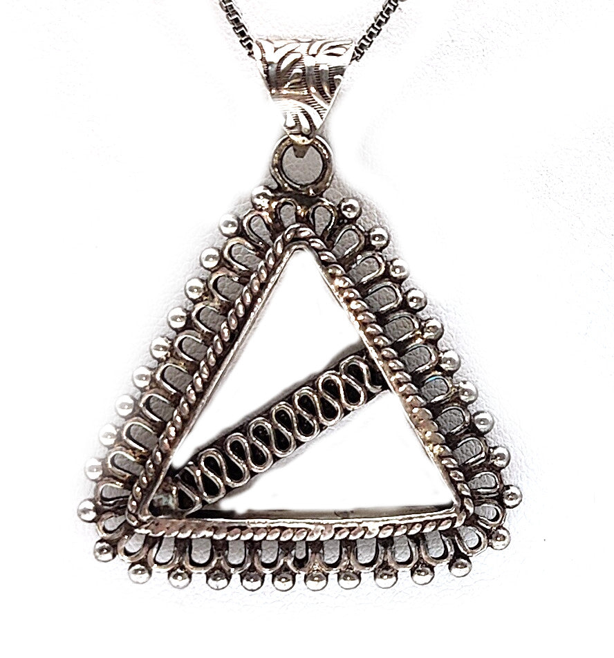 Triangular Pendants Silver Triangle Pendant
