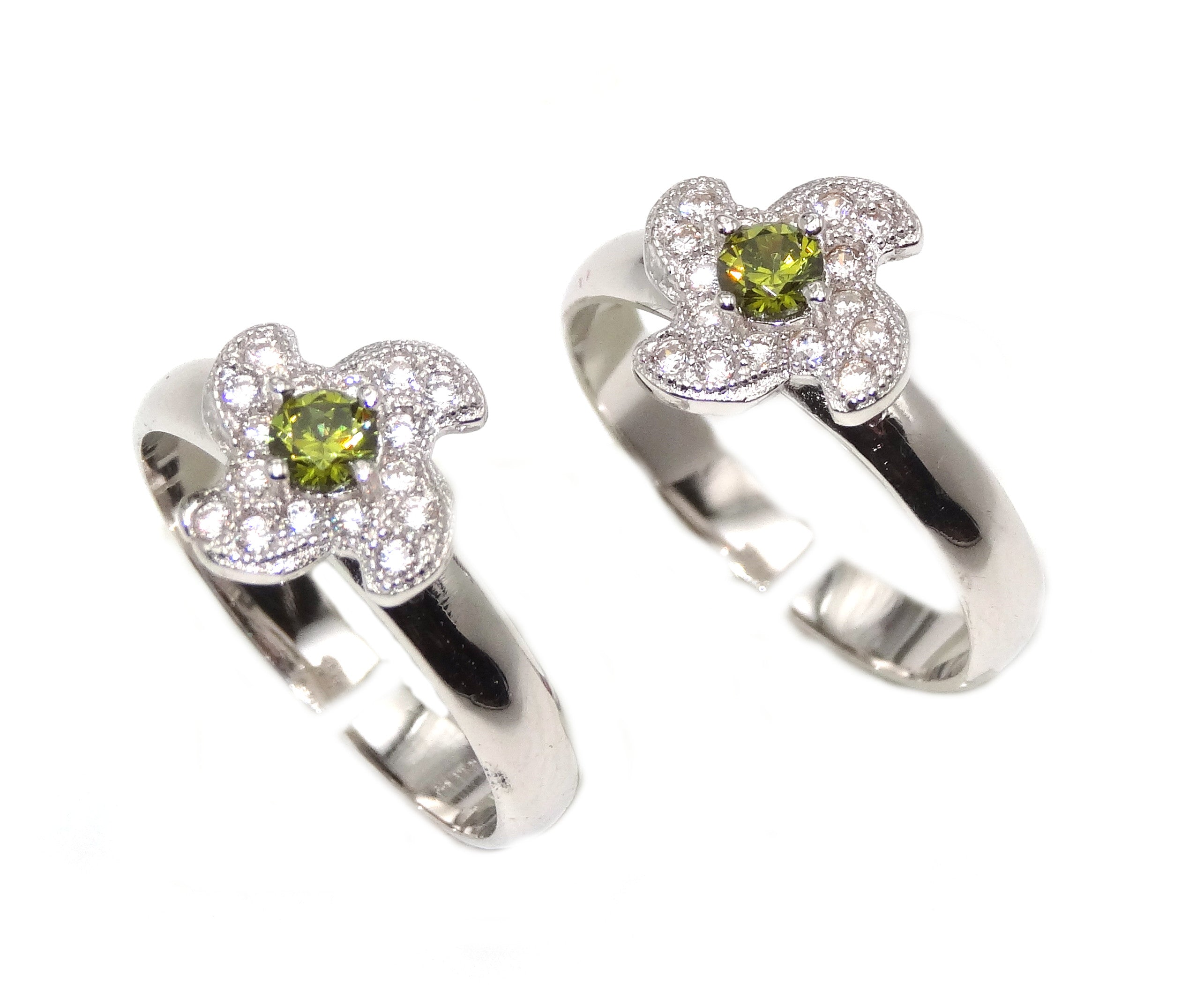 Zircon Toe Rings