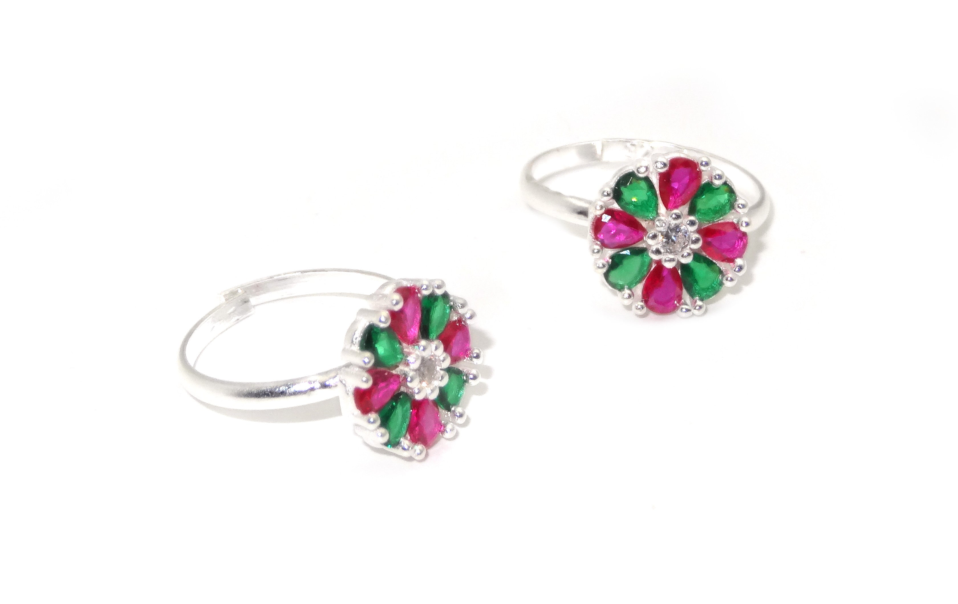 Pur 925 silver toe rings