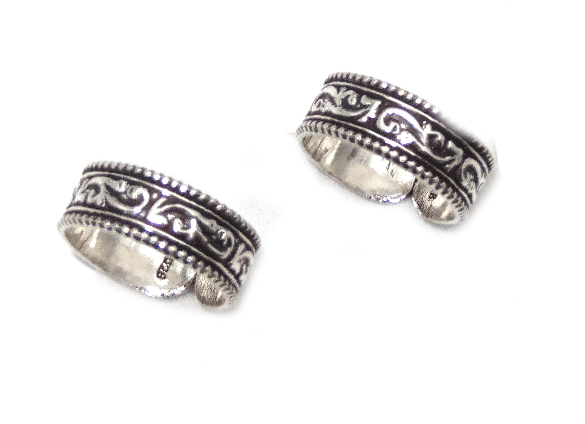 Pure 925 silver toe rings