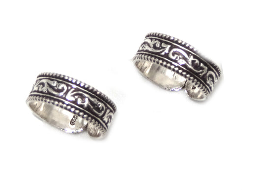 Pure 925 silver toe rings