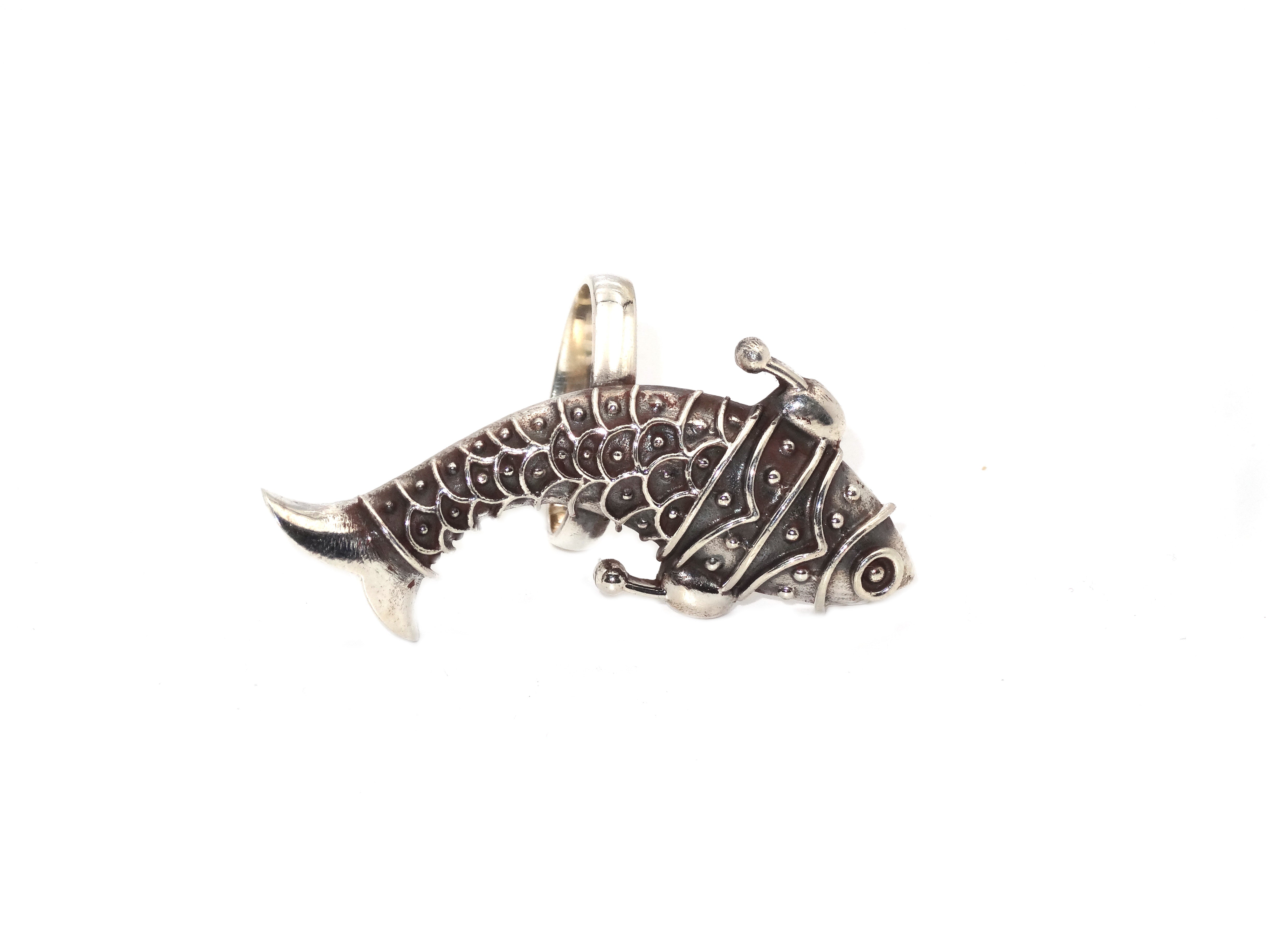 Gauri Fish Gauri925 Sterling Silver Ring for Women | Fish Ring | With Certificate